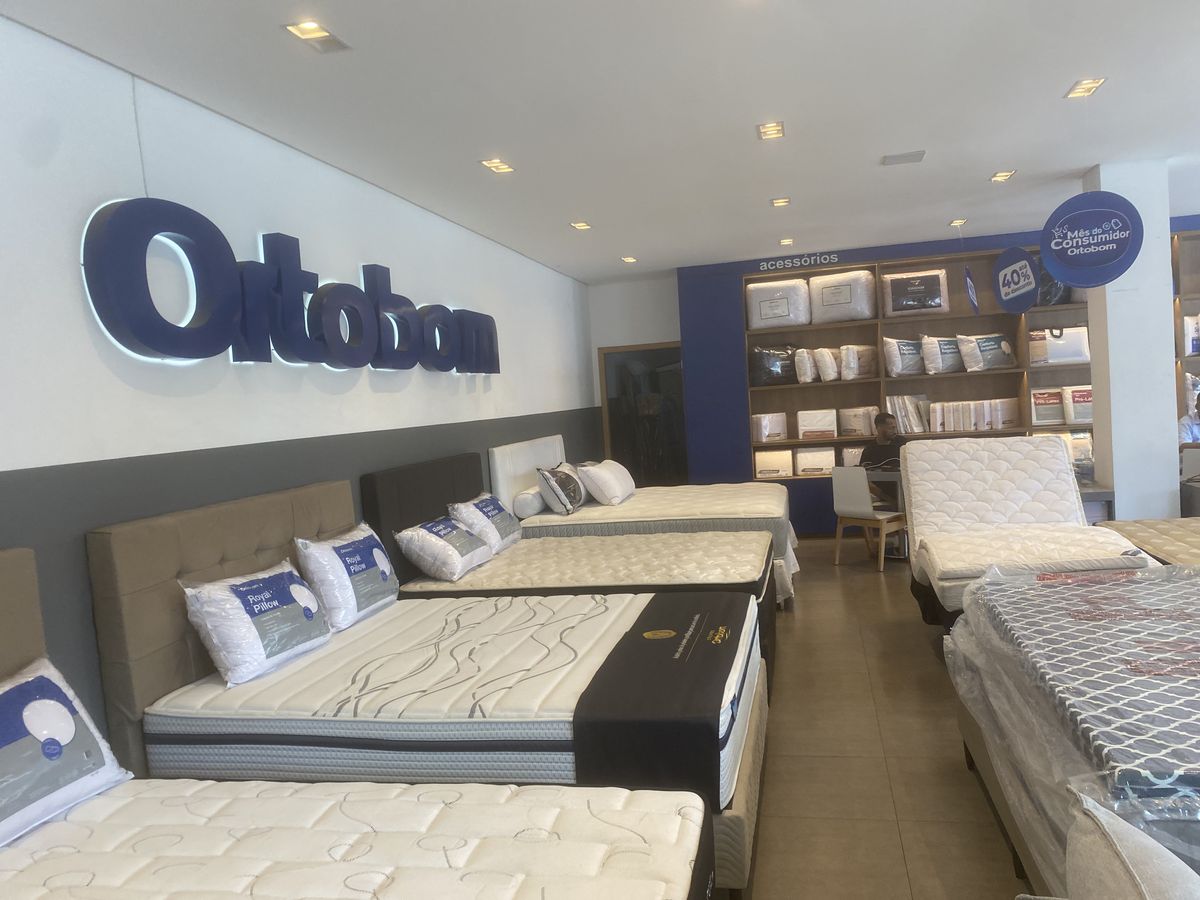 Linha de colchões Ortobom disponíveis para teste presencial em Anápolis